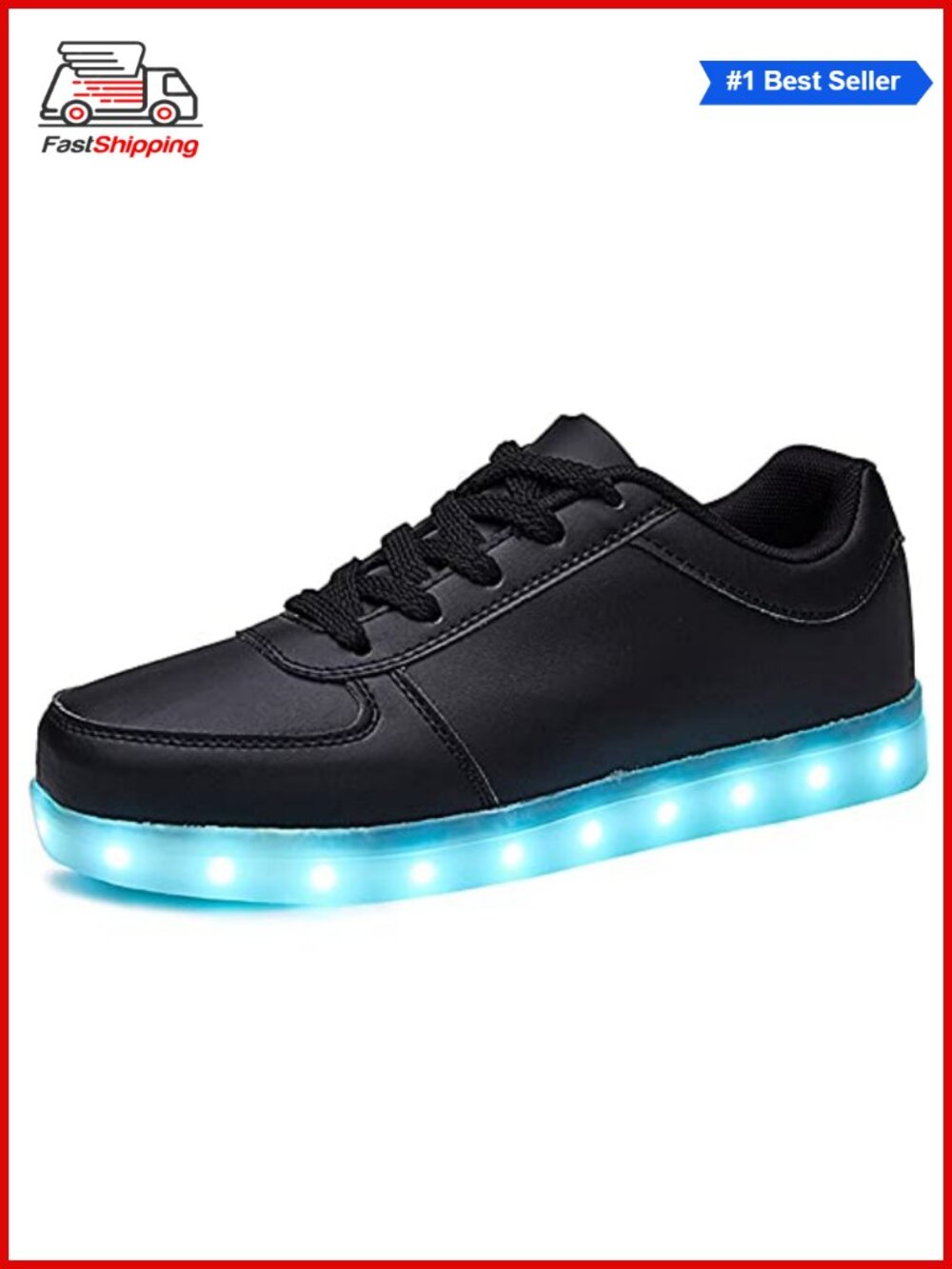 ✨ LED Light Up Sneakers Low-Top USB Rechargeable Glowing Dance Party Shoes